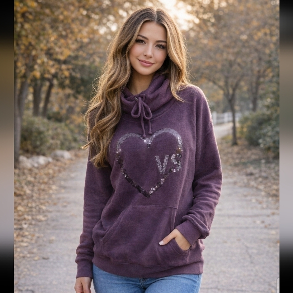 Victoria's Secret VS Women's Plum Cowl Neck Sweater S